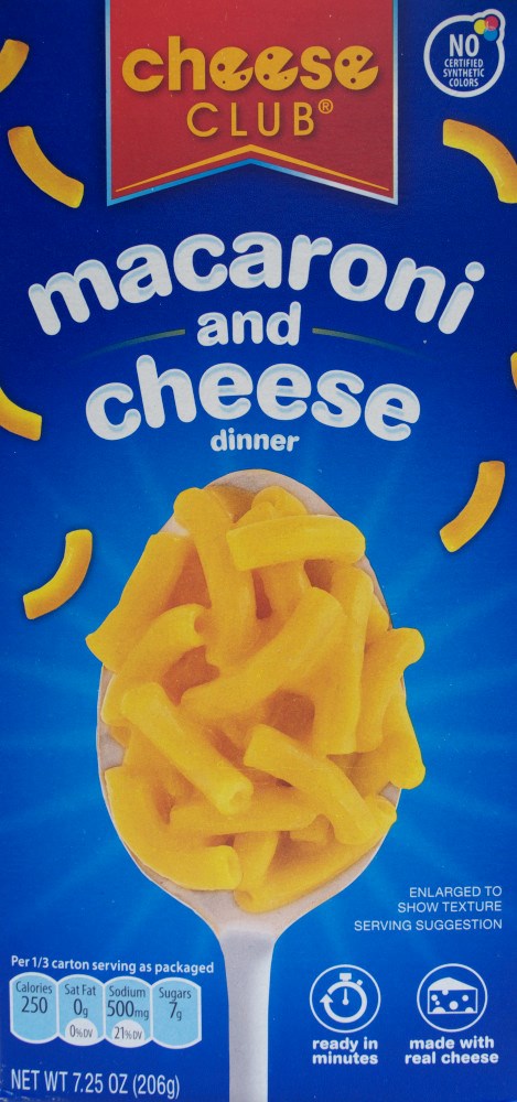 Cheese Club Mac & Cheese Dinner 7.25oz/206g