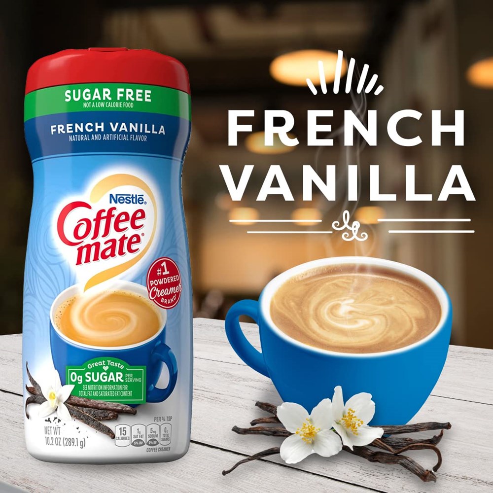 Nestle Coffee Mate Powder 10.2oz French Vanilla SF 10.2oz/289.1g