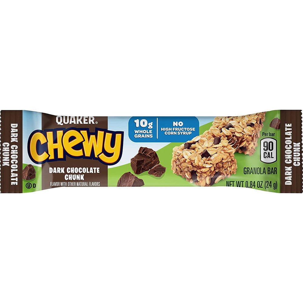 Quaker Chewy Granola Bars Dark Choc Chunk 0.84oz/24g                         3287