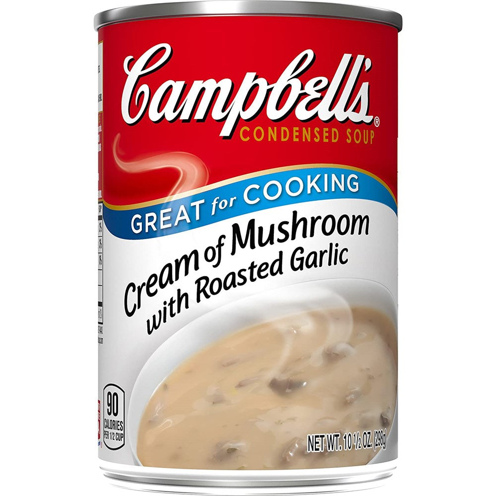 Campbells Condensed Cream of Mushroom with Garlic Soup 10.5oz/298g