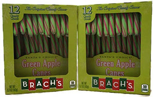 Brachs Candy Cane Green Apple 5.7oz/162g