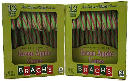 Brachs Candy Cane Green Apple 5.7oz/162g