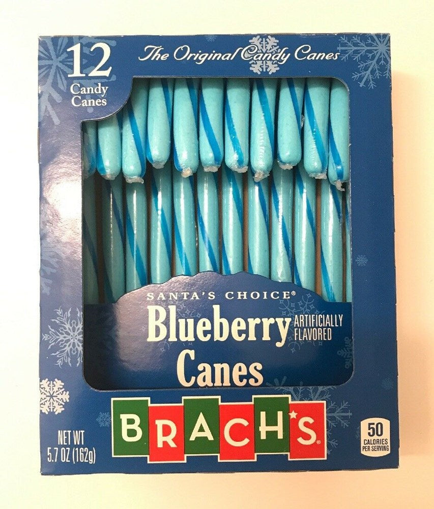 Brachs Candy Cane Blueberry 5.7oz/162g