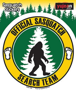 Yujean Official Sasquatch Search Team Sticker