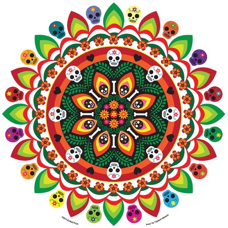Yujean Muertos Mandala Sticker
