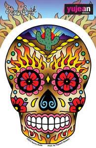 Yujean Western Sugar Skull Sticker