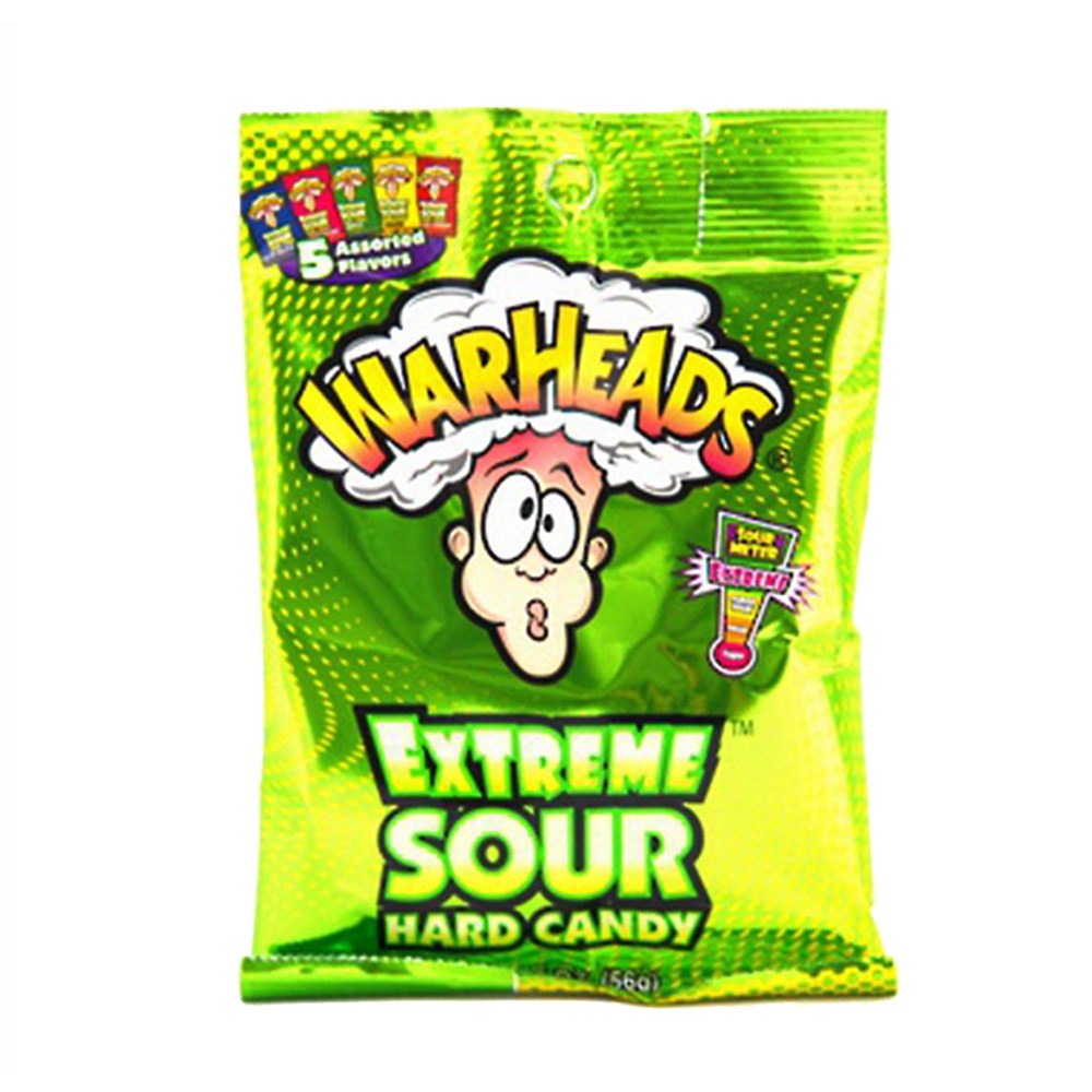 Warheads Extreme Sour Hard Candy  2oz/56g