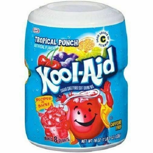 Kool Aid Drink Mix Tropical Punch Tub 19oz/538g