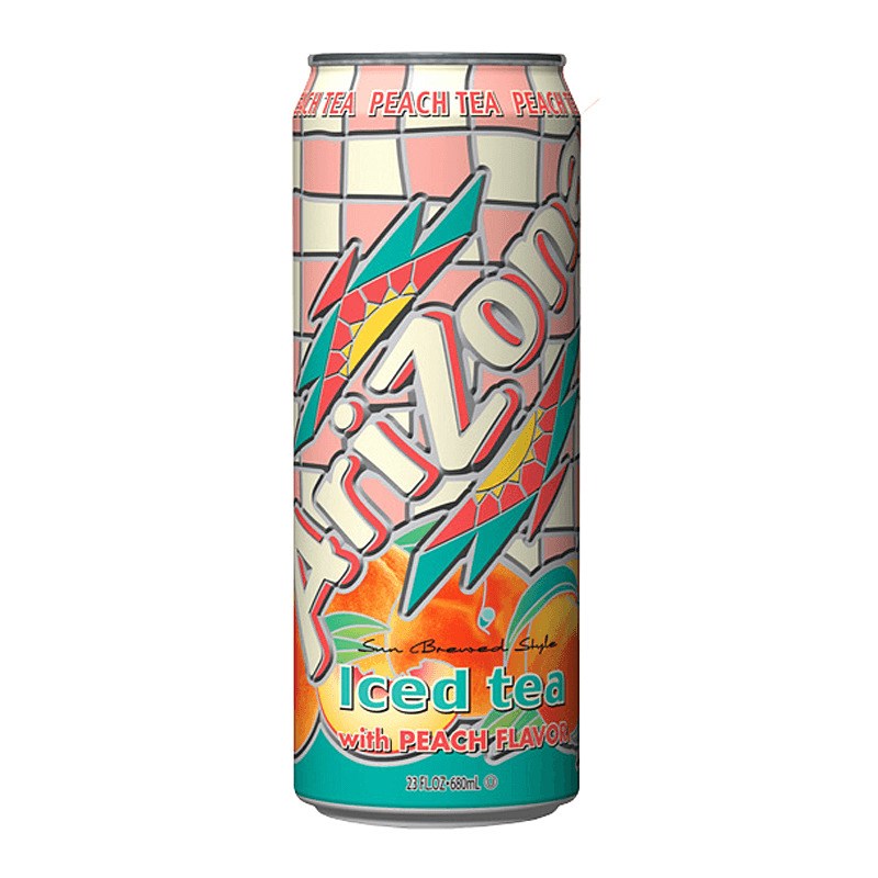 Arizona Peach Iced Tea can 23floz/680ml