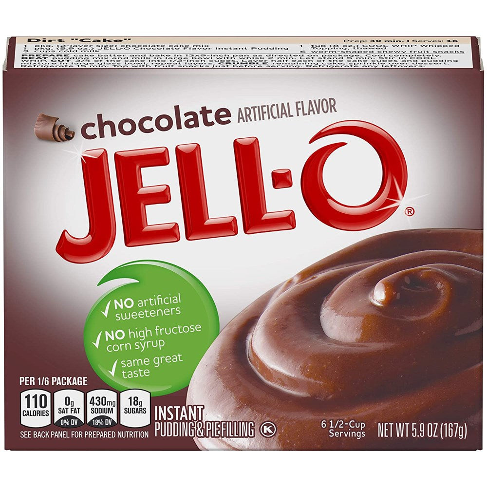 Jello Chocolate Instant Pudding & Pie Filling 5.9oz/167g
