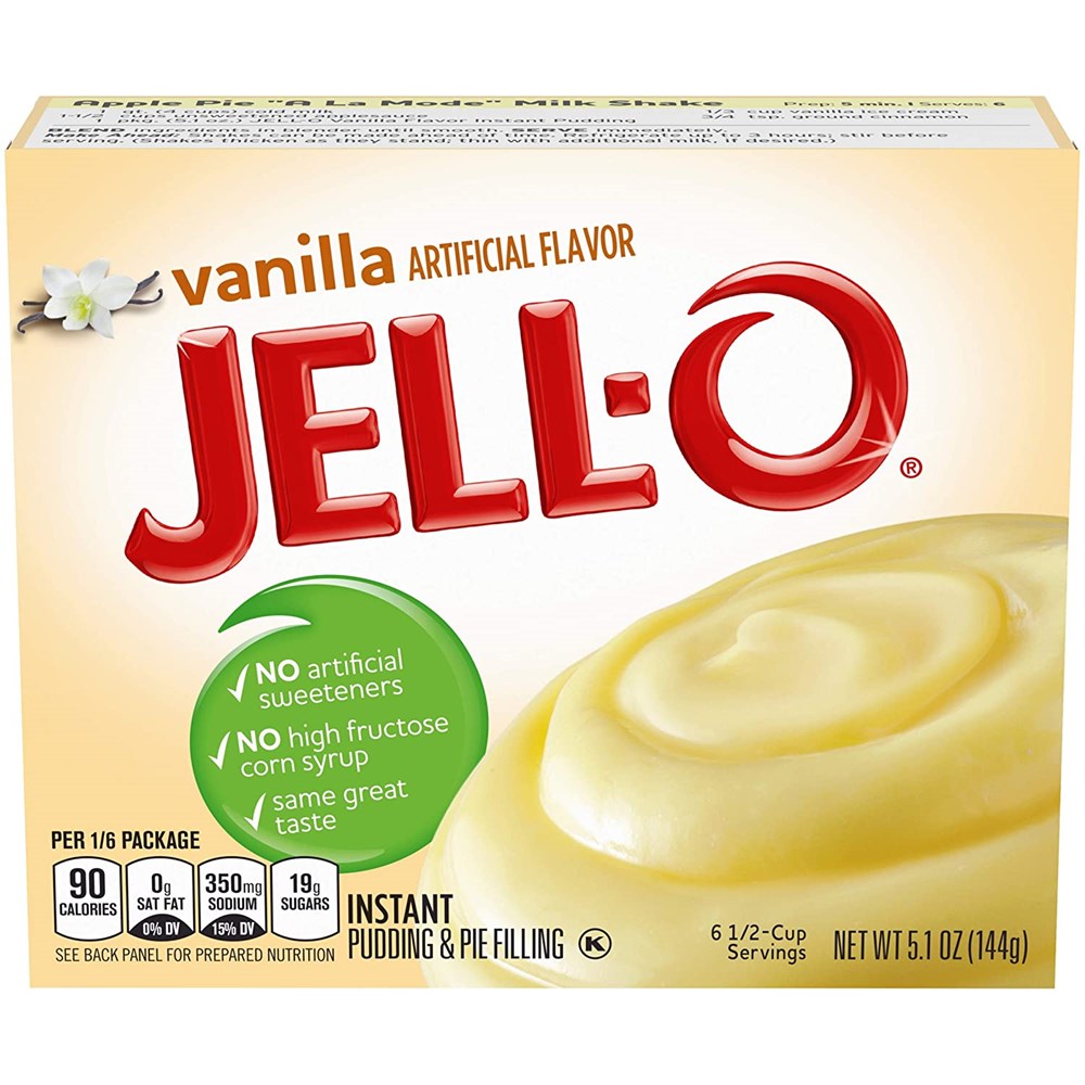Jello Vanilla Instant Pudding & Pie Filling 5.1oz/144g