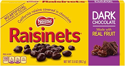 Nestle Raisinets Dark Chocolate TBX 3.5oz/99.2g (25 Nov 21)