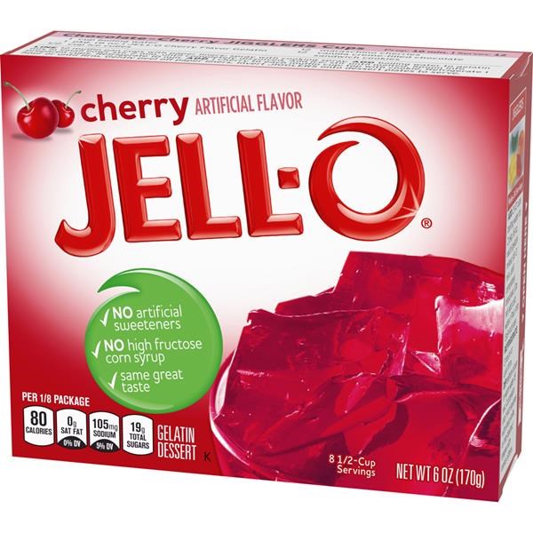 Jello Cherry Gelatin 6oz/170g