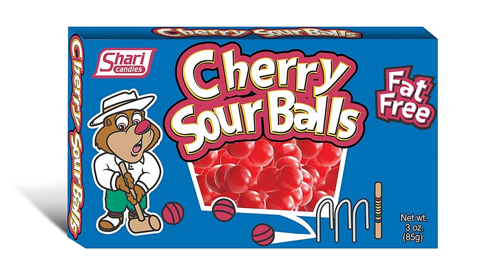 Shari Cherry Sour Balls TBX