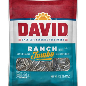 David Jumbo Ranch Sunflower Seeds 3.7oz/106g (Best Before 12 May 2024)