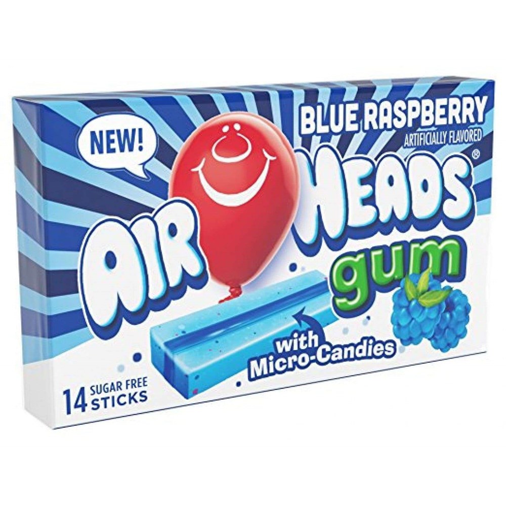 Airheads Gum Blue Raspberry 14 stick