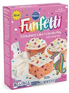 Pillsbury Cake Mix Funfetti Strawberry Unicorn 15.25/432g