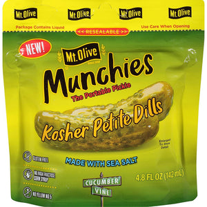 Mt Olive Kosher Petite Dills Munchies Pouch 4.8floz/142ml