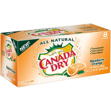 Load image into Gallery viewer, Canada Dry Seltzer Water Peach Mango can 12floz/355ml

