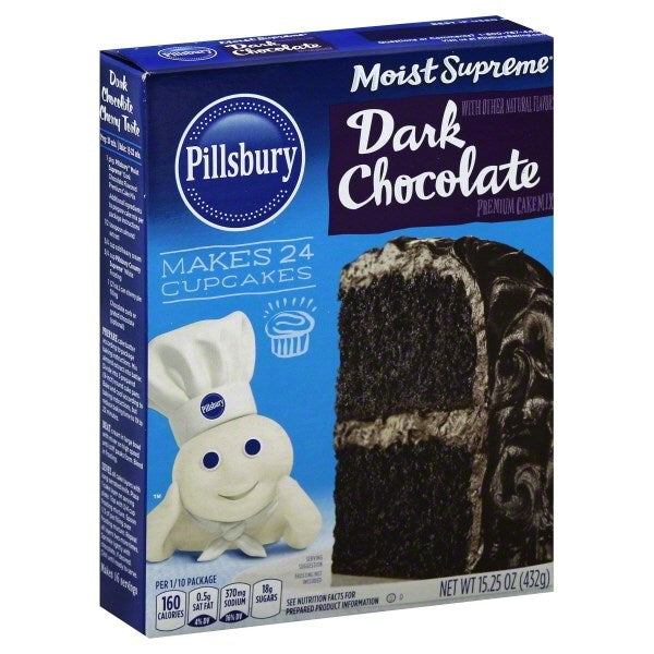 Pillsbury Cake Mix Premium Dark Chocolate 15.25oz/432g