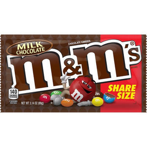M&Ms Milk Chocolate 3.14oz/89g