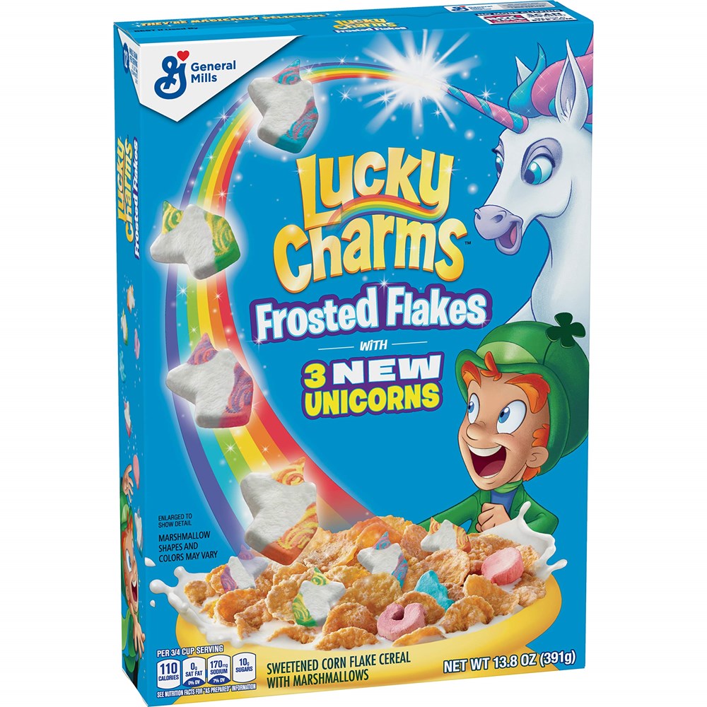 GM Lucky Charms Frosted Flakes Cereal 13.8oz/391g
