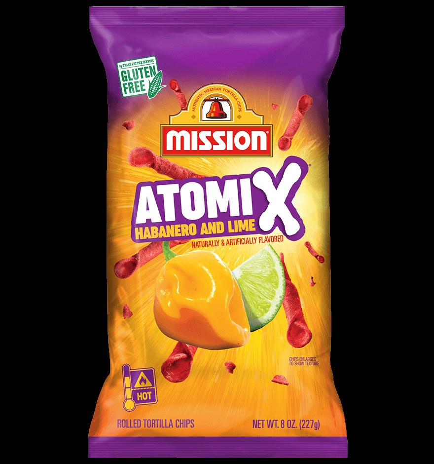 Mission AtomiX Chips Habanero and Lime - 8oz/227g