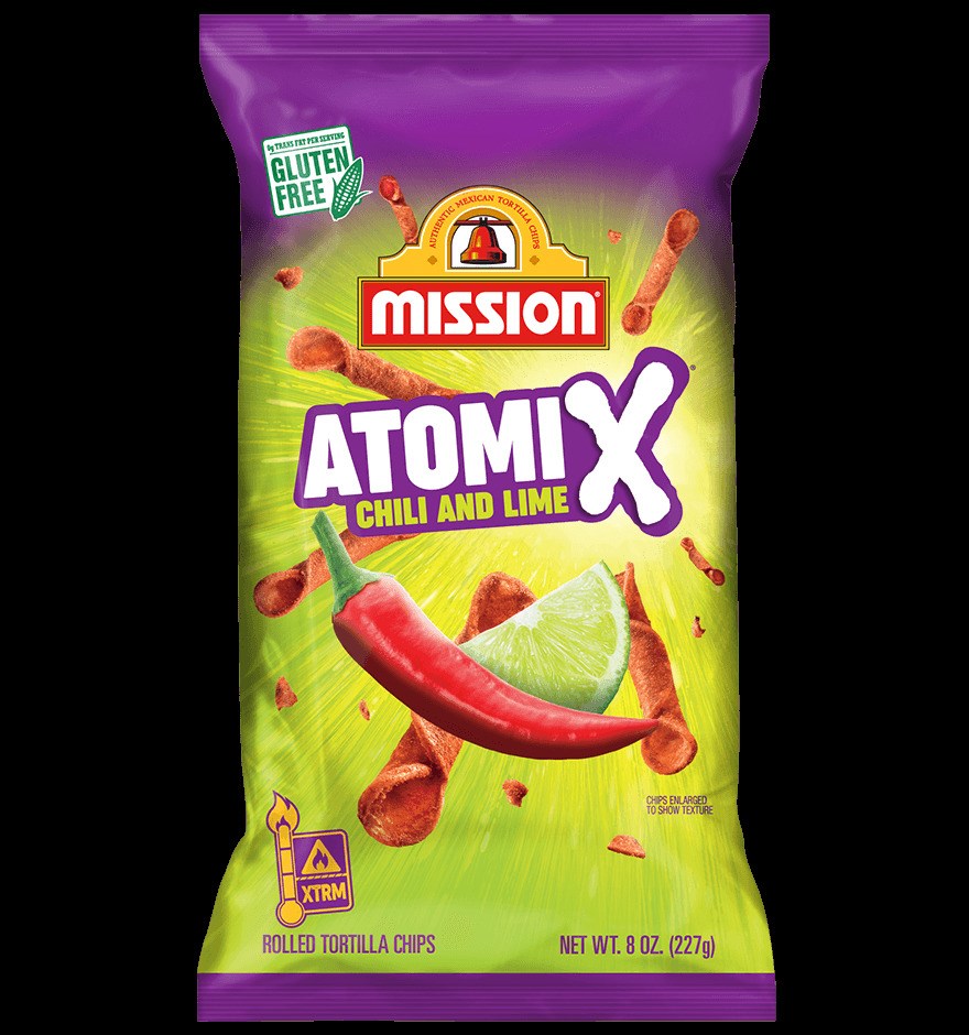 Mission AtomiX Chips Chili and Lime - 8oz/227g