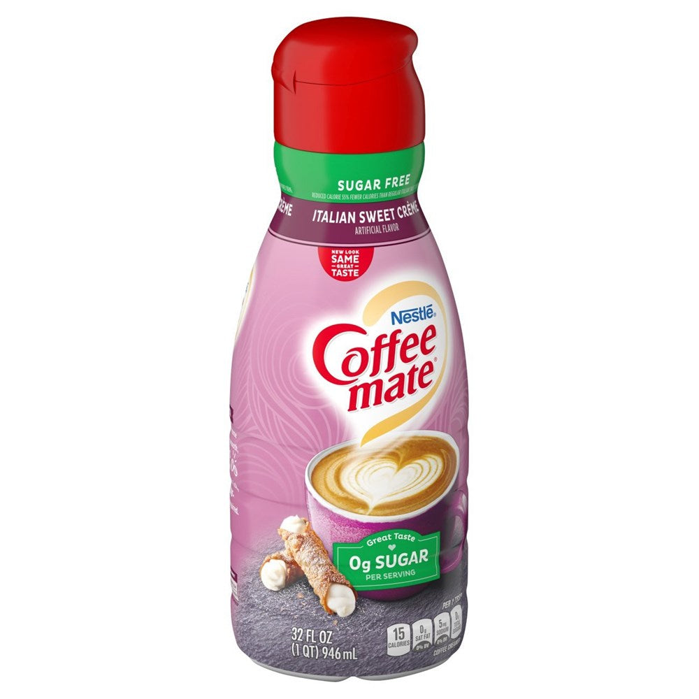 Nestle Coffee Mate Liquid 32oz SF Italian Sweet Creme 32floz/946ml