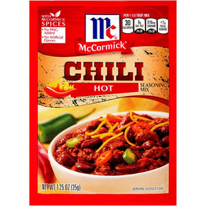 McCormick Chili Seasoning Mix Hot  1.25oz/35g