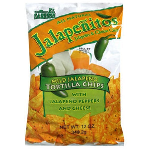 El Sabroso Jalapenitos Nacho Chips 12oz/340g