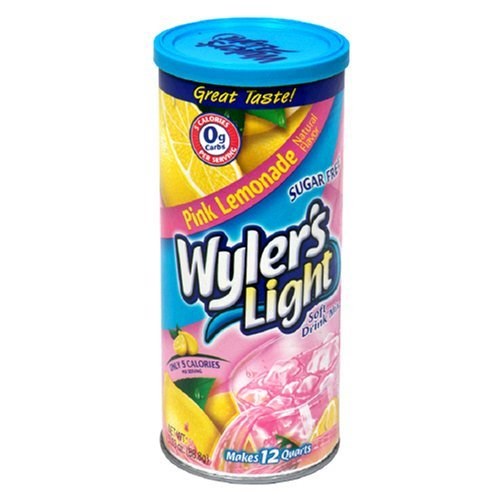 Wylers Light Drink Mix Pink Lemonade box 3.09oz/87.8g