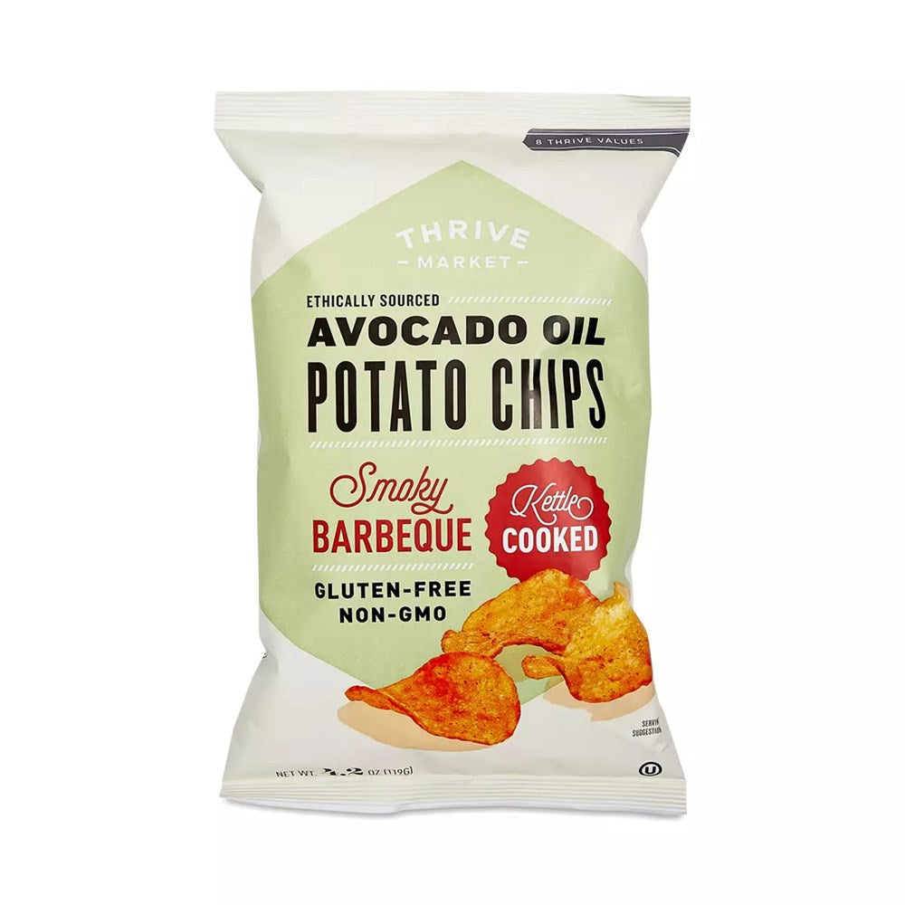Thrive Avocado Oil Potato Chips Smokey BBQ 4.2oz/119g