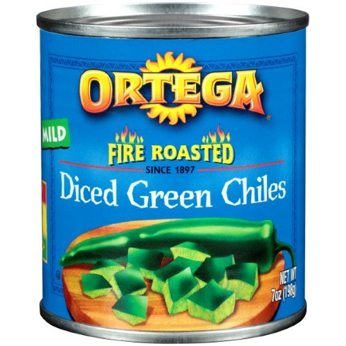 Ortega Fire Roasted Diced Green Chiles Mild 7oz/198g
