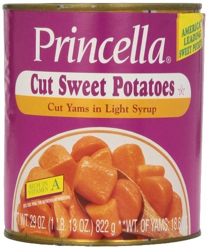 Princella Cut Sweet Potatoes Yams 29oz/822g