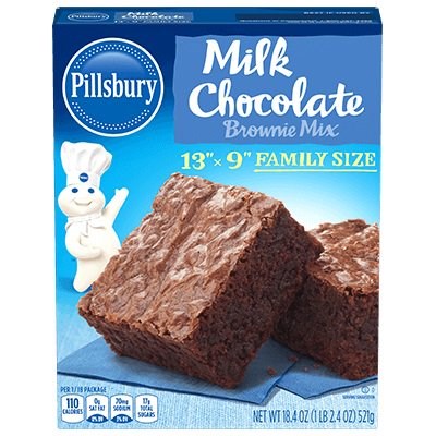 Pillsbury Brownie Mix Family Size Milk Chocolate 18.4oz/521g