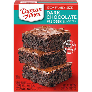 Duncan Hines Brownie Mix Dark Chocolate Fudge 18.2oz/515g