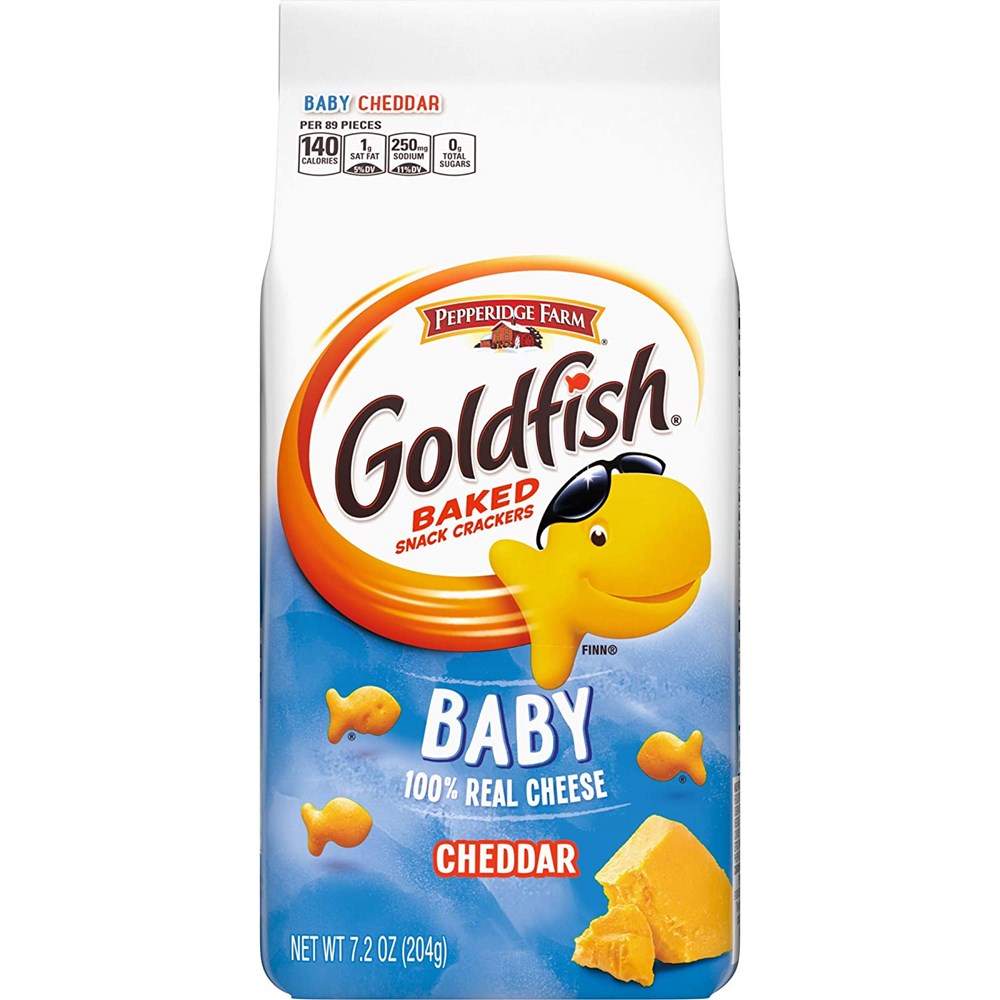 Goldfish Baked Snack Crackers Cheddar Baby 7.2oz/204g