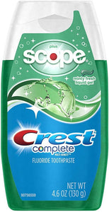 Crest Complete Whitening plus Scope Liquid Gel Toothpaste Each@5.4oz/153g