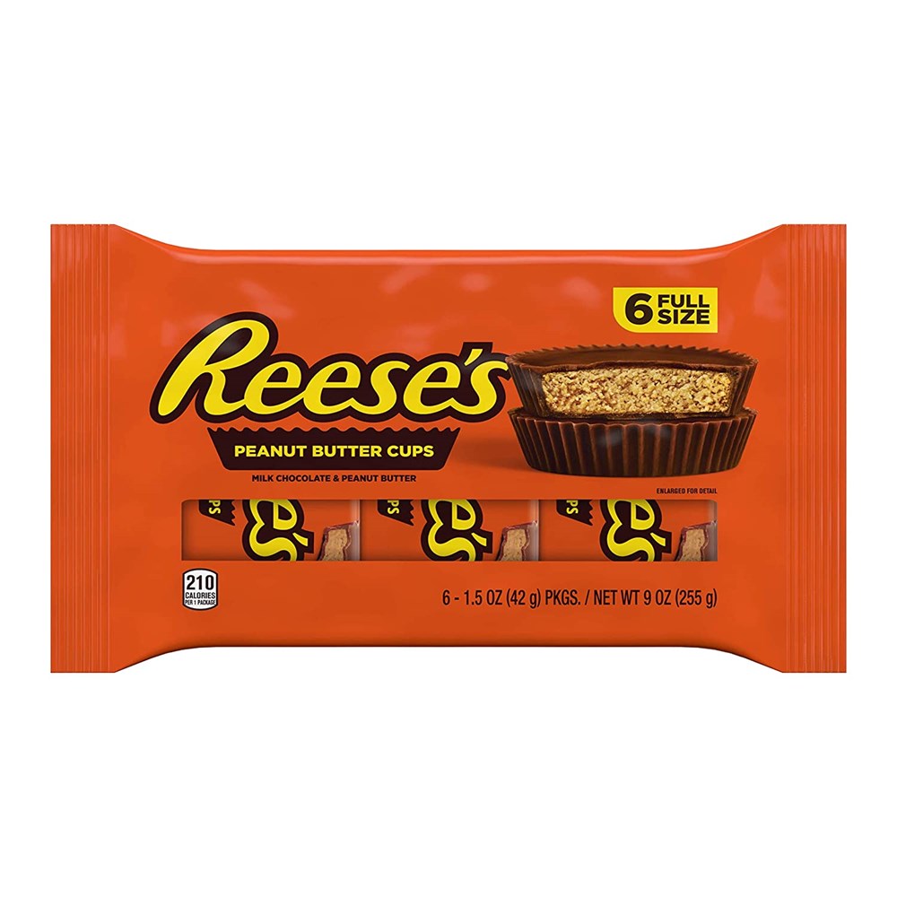 Reeses 6pk Peanut Butter Cups 9oz/255g
