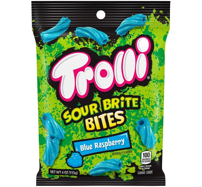 Trolli Sour Brite Bites Blue Raspberry 4oz/113g