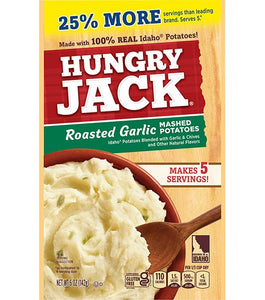 Hungry Jack Roasted Garlic Mashed Potatoes 5oz/142g