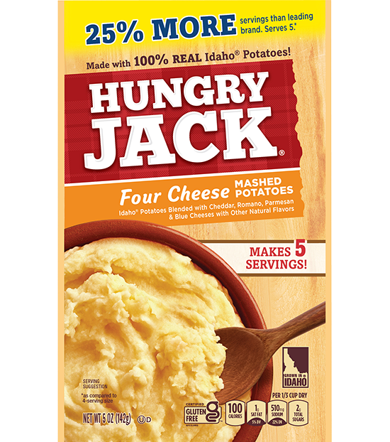 Hungry Jack Four Cheese Mashed Potatoes 5oz/142g