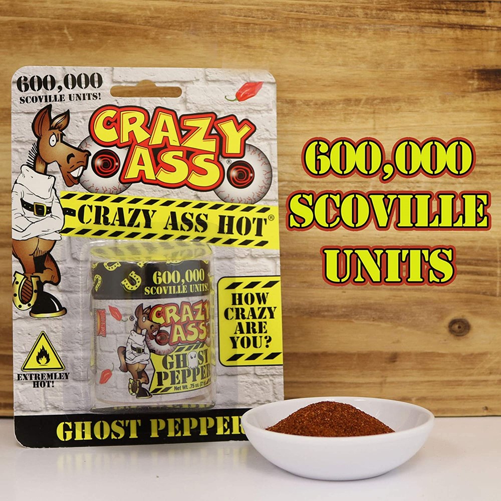 Crazy Ass Hot Ghost Pepper .75z/21g