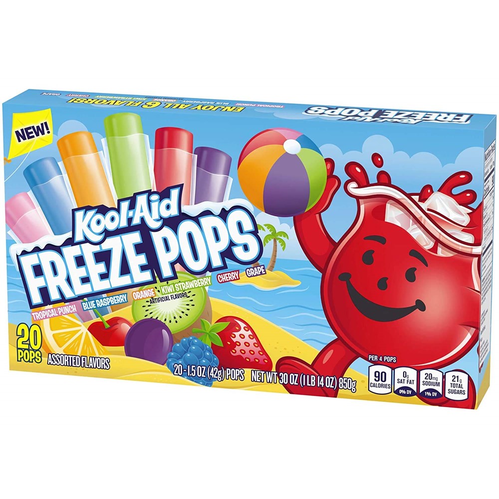 Kool Aid Freezer Pops 20ct 30oz/850g