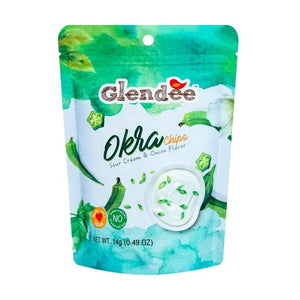 Glendee Okra Chips Sour Cream & Onion 0.49oz/14g