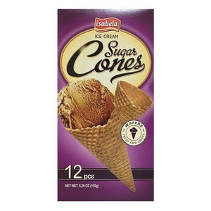 Isabela Ice Cream Sugar Cones 12ct- 5.29oz/150g