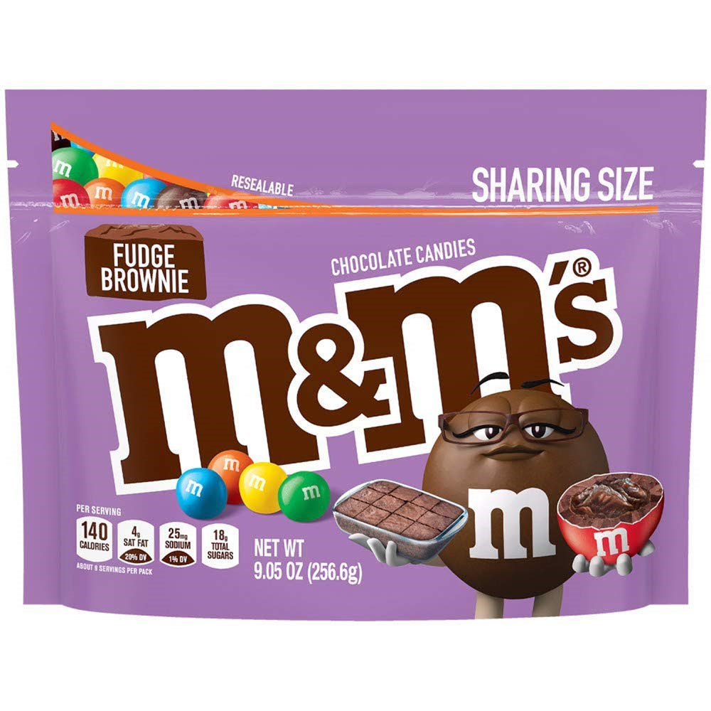 M&Ms Fudge Brownie Sharing Size 9.05oz/256.6g