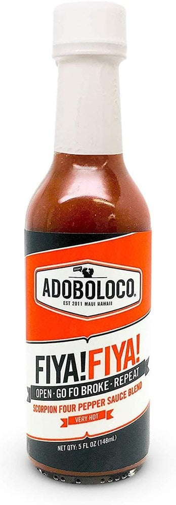 Adoboloco Fiya Fiya Scorpion 4 Pepper Blend Hot Sauce 5floz/148ml