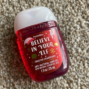B&BW PocketBac Sanitiser Believe in Your Elf 1floz/29ml by Bath & Body Works